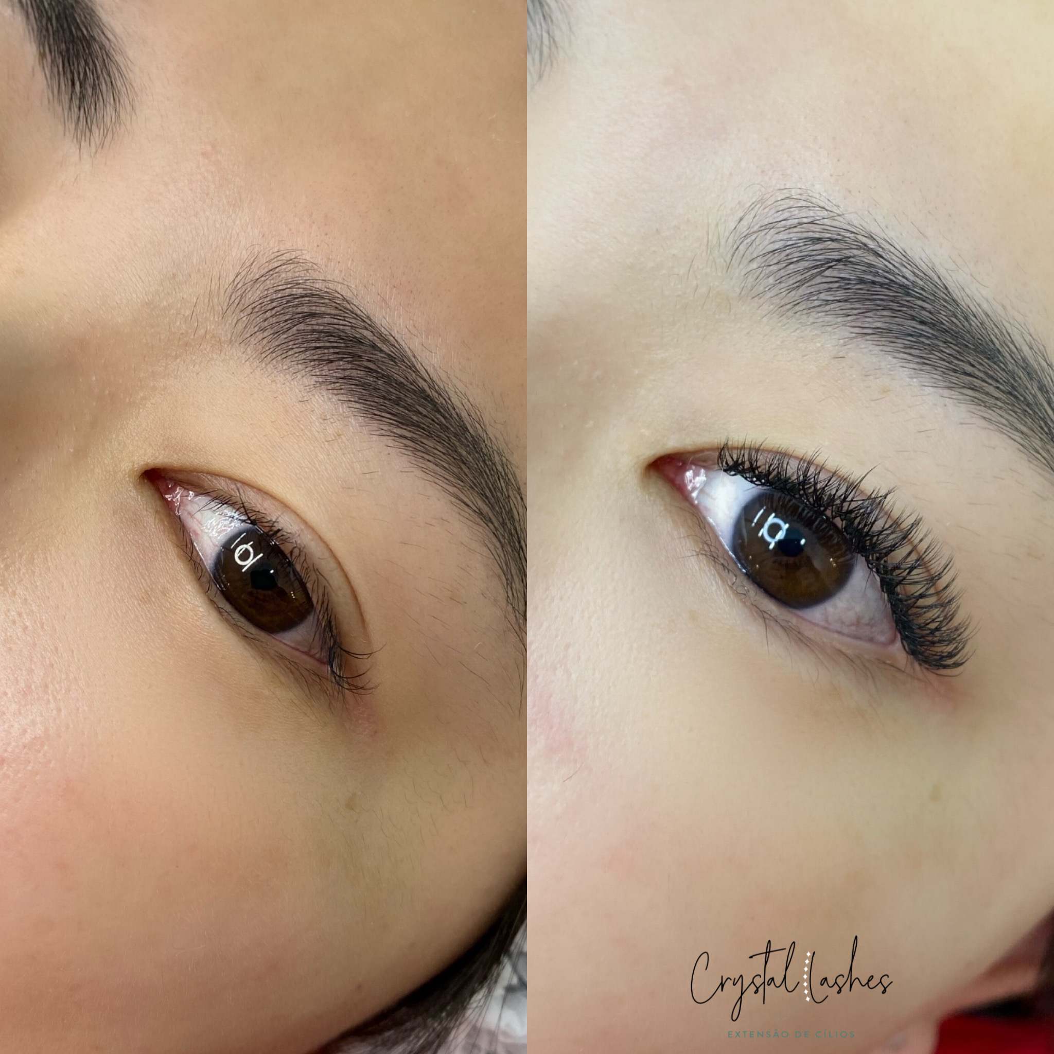 Close-up Volume Crystal — extensão de cílios dramática